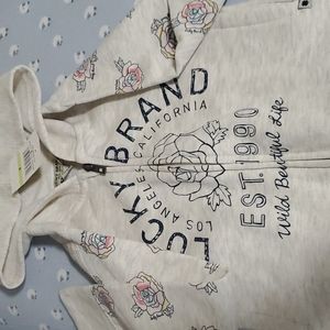 NWT Girl zip up hoodie sweater